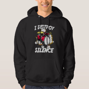 Veste À Capuche Drums - I Destroy Silence - Drummer - Groupe - Cym