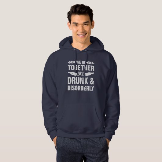 Veste À Capuche Drunk et désordonné (Devant entier)