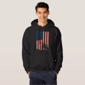Veste À Capuche Duck Hunting Distressed Patriotic American Flag  H (Devant entier)