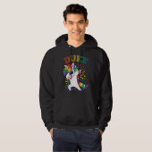 Veste À Capuche Duke Dabbing Unicorn (Devant entier)