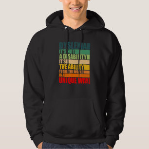 Veste À Capuche Dyslexie Ce N'Est Pas Un Handicap Dyslexie Sensibi