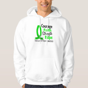 Veste À Capuche Dystrophie musculaire d'espoir de force de foi de