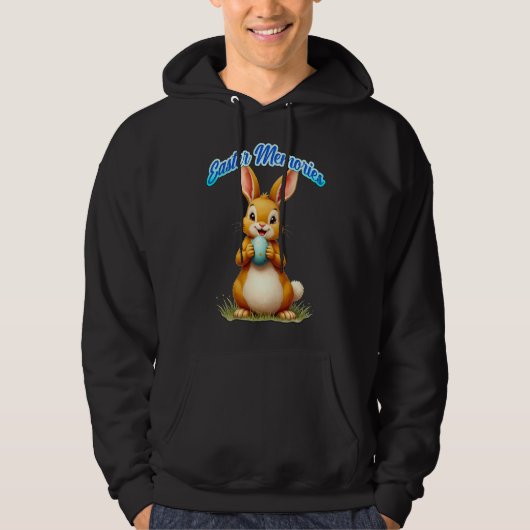 Veste À Capuche Easter Memories – Cute Bunny Illustration camiseta (Devant)