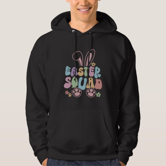 Veste À Capuche Easter Squad Family Matching Easter Day Bunny Egg  (Devant)