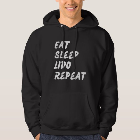 Veste À Capuche Eat Sleep Lido Repeat Graphic Novelty (Devant)