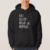 Veste À Capuche Eat Sleep Read Repeat  Reader  Books (Devant)