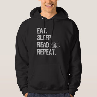Veste À Capuche Eat Sleep Read Repeat  Reader  Books