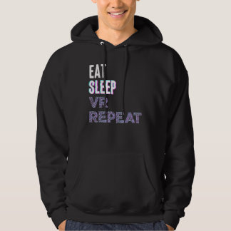 Veste À Capuche Eat Sleep Vr Repeat Virtual Reality Video Game Pc 