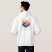 Veste À Capuche Eau-de-vie unique moderne tendance (Dos entier)
