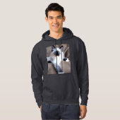 VESTE À CAPUCHE ÉCHARPE À CAPUCHON CHAT SIAMOIS (Devant entier)