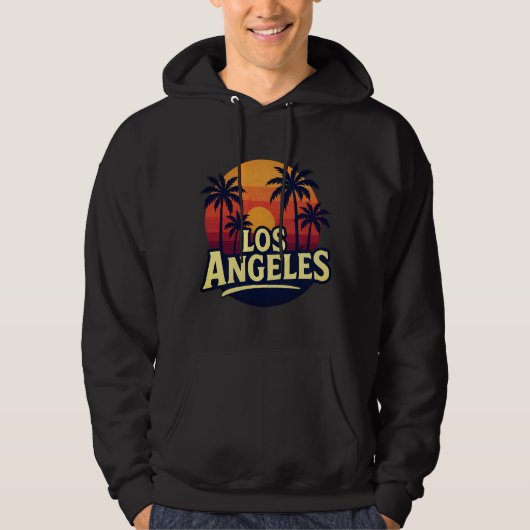 Veste À Capuche Échos urbains de Los Angeles (Devant)