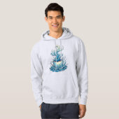 Veste À Capuche Éclaboussure de café : Art Dynamique (Devant entier)
