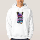 Veste À Capuche Éclaboussure de couleur vibrante (Devant)