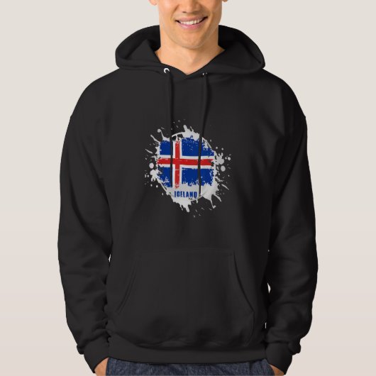 Veste À Capuche Éclaboussure d'Islande (Devant)