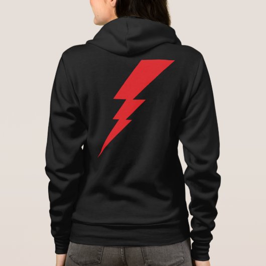 Veste À Capuche Éclair rouge (Dos)