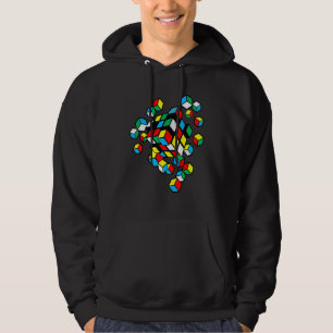 Veste À Capuche Éclairage Compétitif Cube Vitesse Cube Cubing Vin