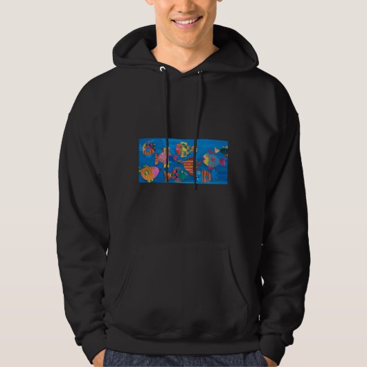 Veste À Capuche École De Poisson (Devant)