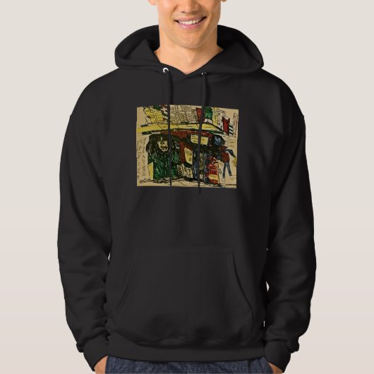 VESTE À CAPUCHE ÉCONOMIE DE L'EFFROI (Devant)