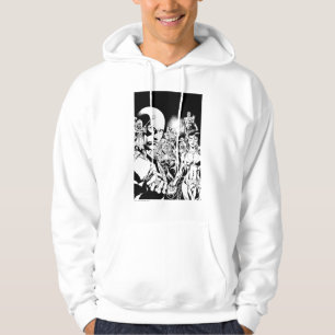 Veste À Capuche Écran comique nocturne le plus noir 2