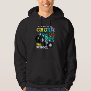 Veste À Capuche Écraser Le Camion Monster Dinosaure De L'École Pré