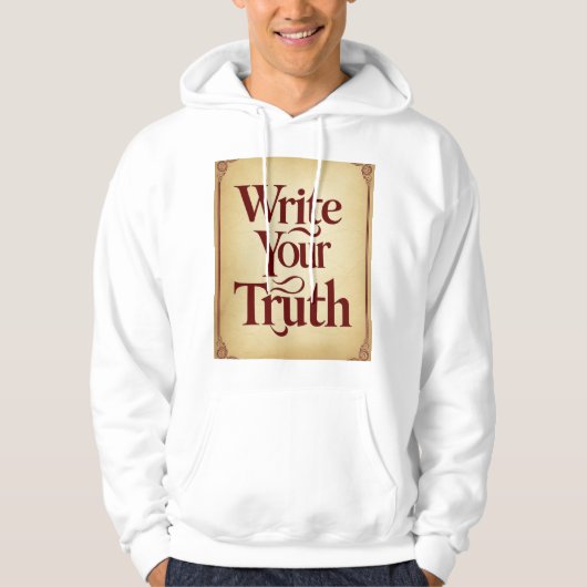 Veste À Capuche Écris ta vérité 3 (Devant)