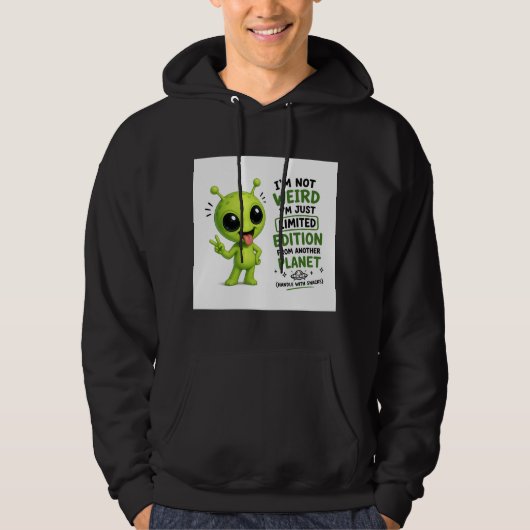 Veste À Capuche Édition Limitée Design Alien (Devant)