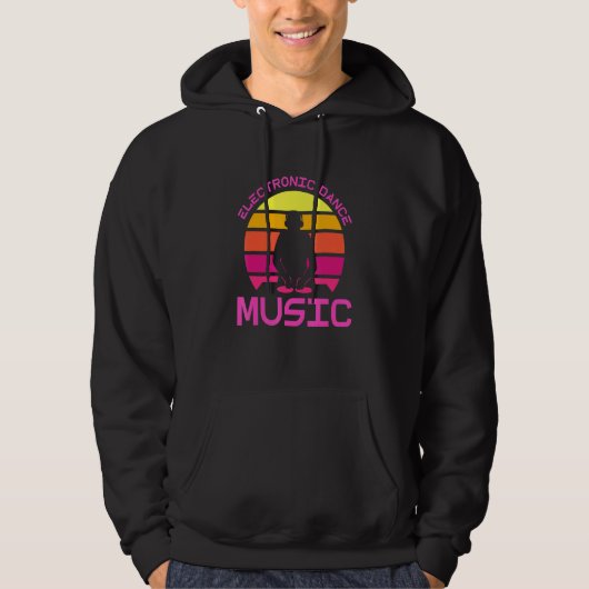 Veste À Capuche Edm Rave Dj Electronic Dance Music (Devant)