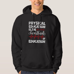 Veste À Capuche Éducation Physique PE Professeur Caricature De Edu