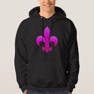 Veste À Capuche Effet Parties scintillant Fleur De Lis Mardi Gras