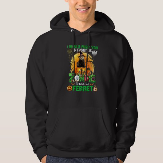 Veste À Capuche Effrayer Vous Pouvez Devant Les Zombies Pour Sauve (Devant)
