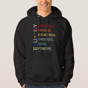 Veste À Capuche Égalité Des Droits Pour Les Autres Soutien Lgbt Hu