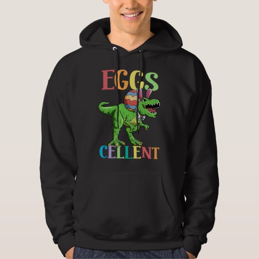 Veste À Capuche Eggs Cellent Easter Rex Dinosaur Bunny Kids Dino B (Devant)