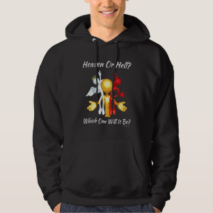 Veste À Capuche Église Religieuse Chrétienne Satan Dieu Ciel Ou He