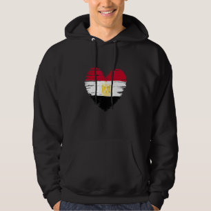 Veste À Capuche Égypte Coeur Drapeau égyptien Pride égyptienne