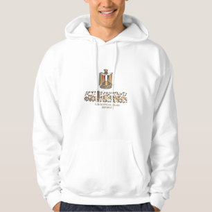 VESTE À CAPUCHE EGYPTE FLAG SUR L'AMBLEE ÉGYPTIENNE DE L'EAU DE S