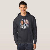 Veste À Capuche Élection de Harris Walz (Devant entier)