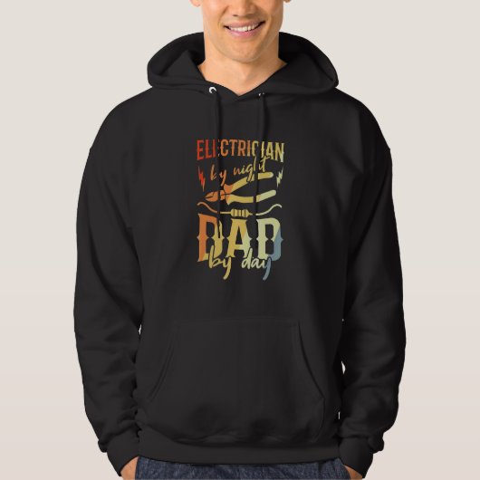 Veste À Capuche Électricien masculin père technicien en électroniq (Devant)