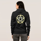 Veste À Capuche Élégance céleste : Pentagram perle (Dos entier)