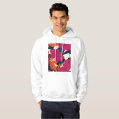 Veste À Capuche Élégance florale : motif abstrait (Devant entier)