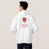 Veste À Capuche Elegant Rose Emblem Warming Hearts Valentine day (Dos entier)