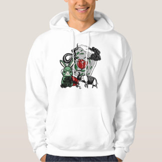Veste À Capuche Élément d'art squelette d'éléphant et lapin goth g