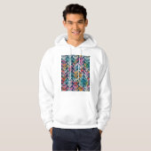Veste À Capuche Éléments décoratifs, design motif polyvalent. (Devant entier)
