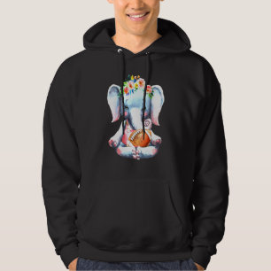 Veste À Capuche Eléphane Fleur Rugby Ball Animal mignon Football