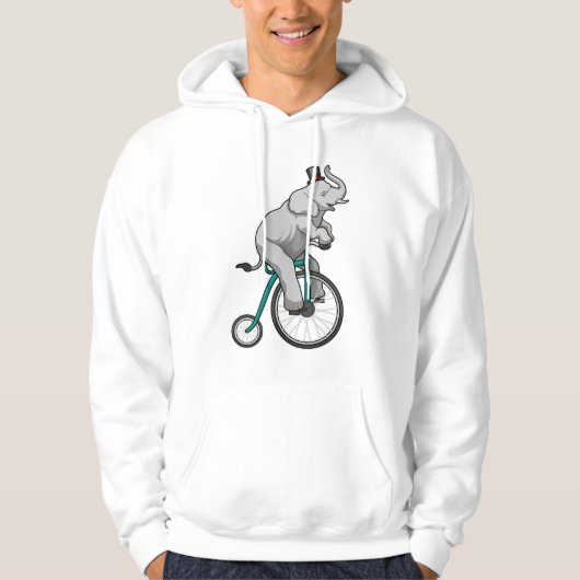 Veste À Capuche Eléphant au cirque avec vélo (Devant)