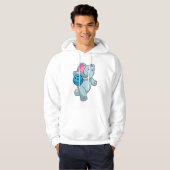 Veste À Capuche Éléphant de bowling (Devant entier)