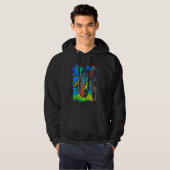 Veste À Capuche Eléphant Face Pop Art (Devant entier)