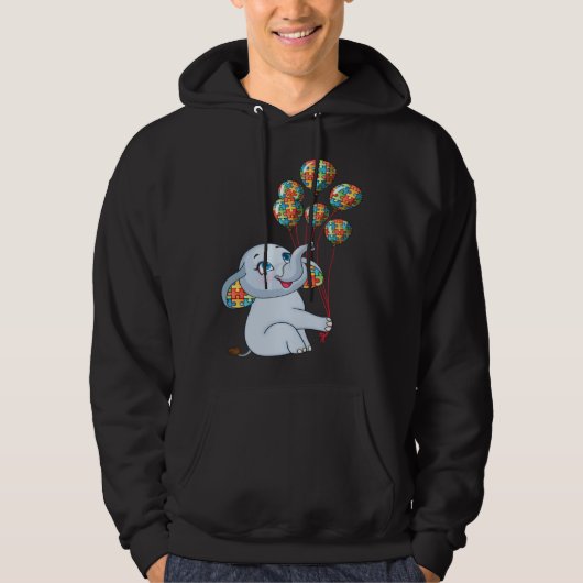 Veste À Capuche Elephant Mom Autism Child Awareness Choose Kindnes (Devant)