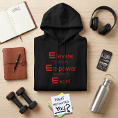 Veste À Capuche Élever Autonomiser Exceller – Autonomisation Rouge