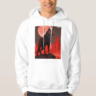 Veste À Capuche **Emberwolf dans les ruines noires**