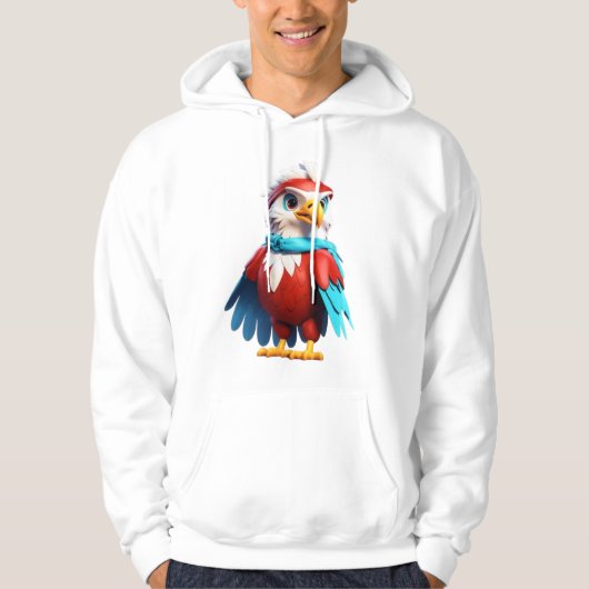 Veste À Capuche Emblème d'aigle de cristal (Devant)
